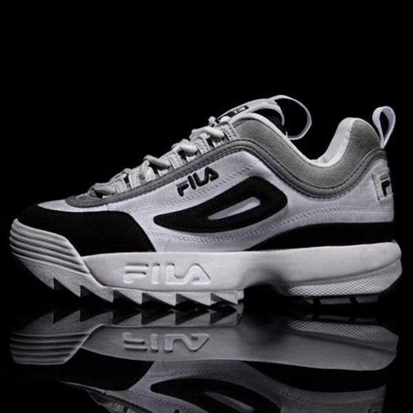 Fila Disruptor 2 Washing Men's Heritage Shoes - White/Black,NZ 640-86079